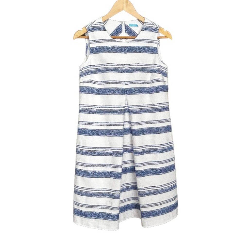 **SOLD** J. McLaughlin Tracy Dress, Sleeveless, Blue & White Stripes, XS